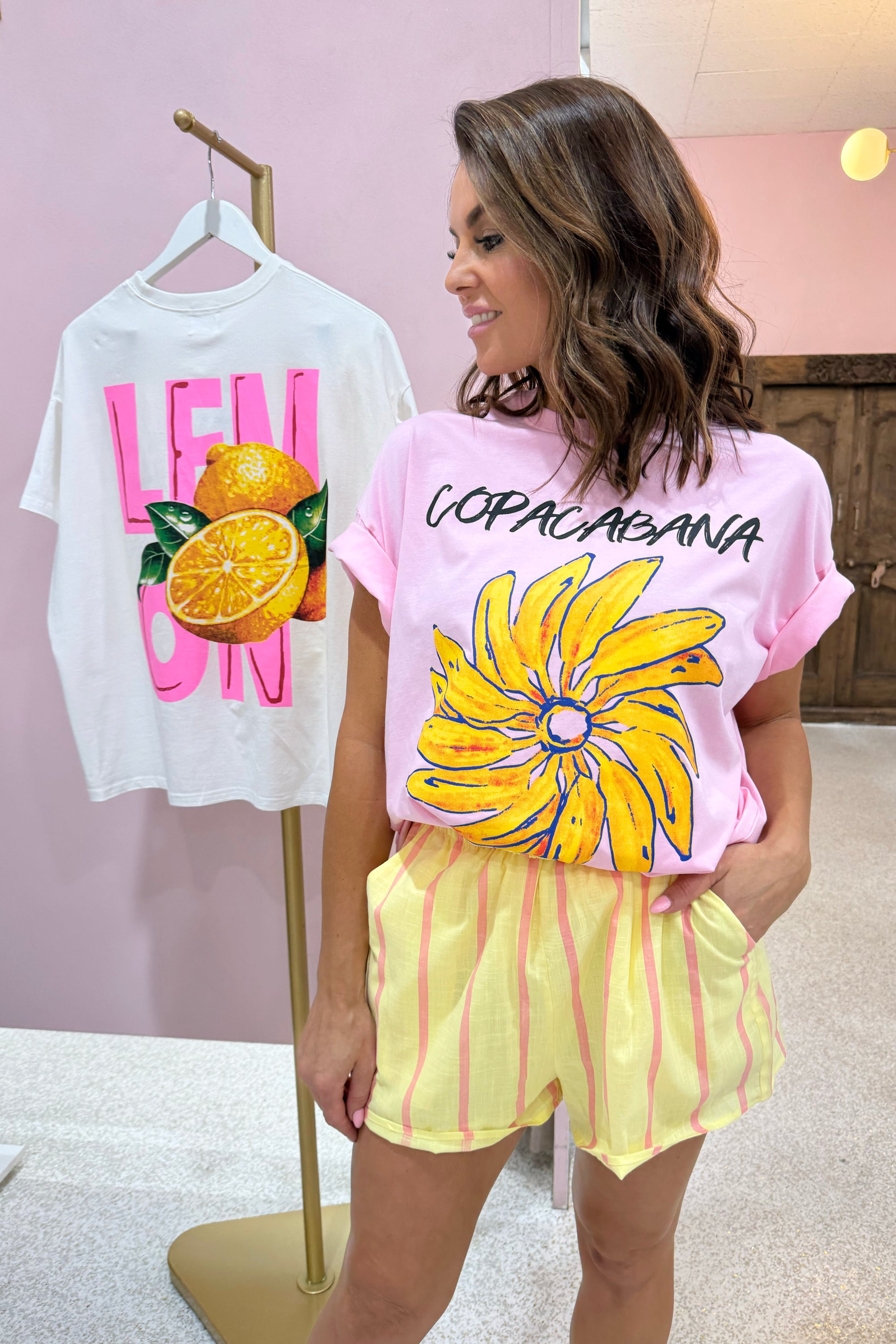 Chosen By Fifi & Annie Copacabana T-Shirt Set | Pink