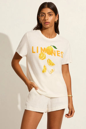 Auguste The Label Lemons Classic Tee | White