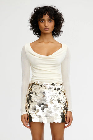 Significant Other Jorja Mini Skirt | Champagne