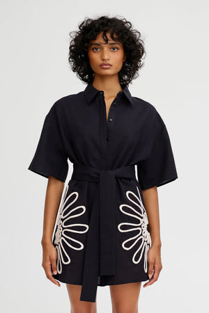 Significant Other Tara Shirt Dress | Black