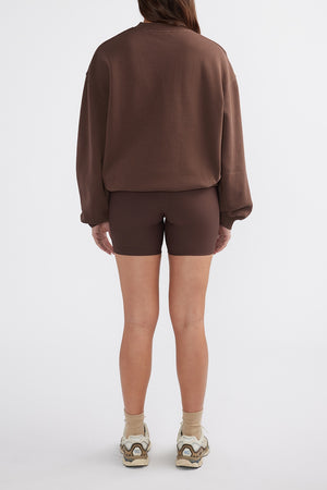 Ena Pelly Classic Collegiate Sweatshirt | Mocha