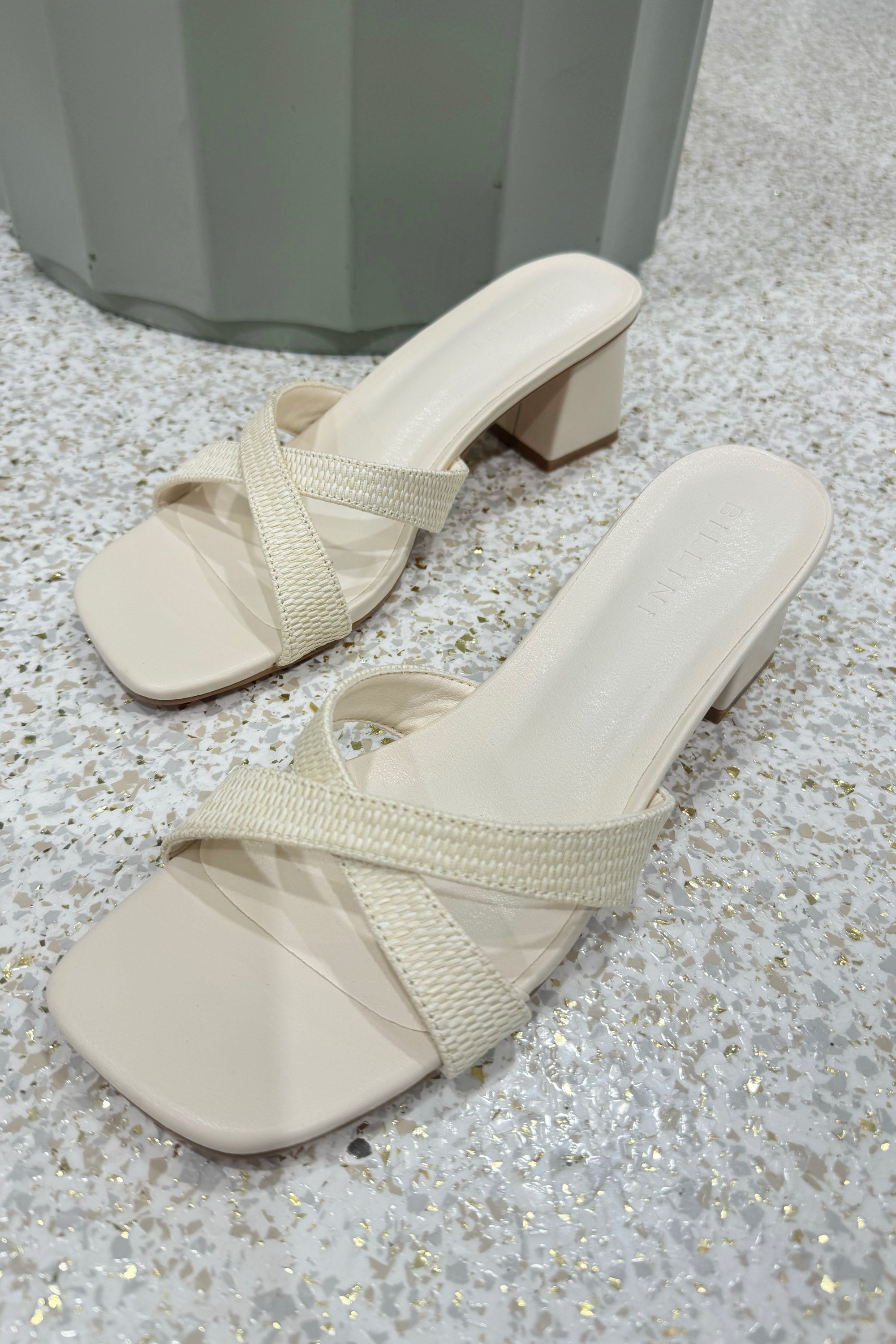 Billini Wila Heel | Cream Raffia