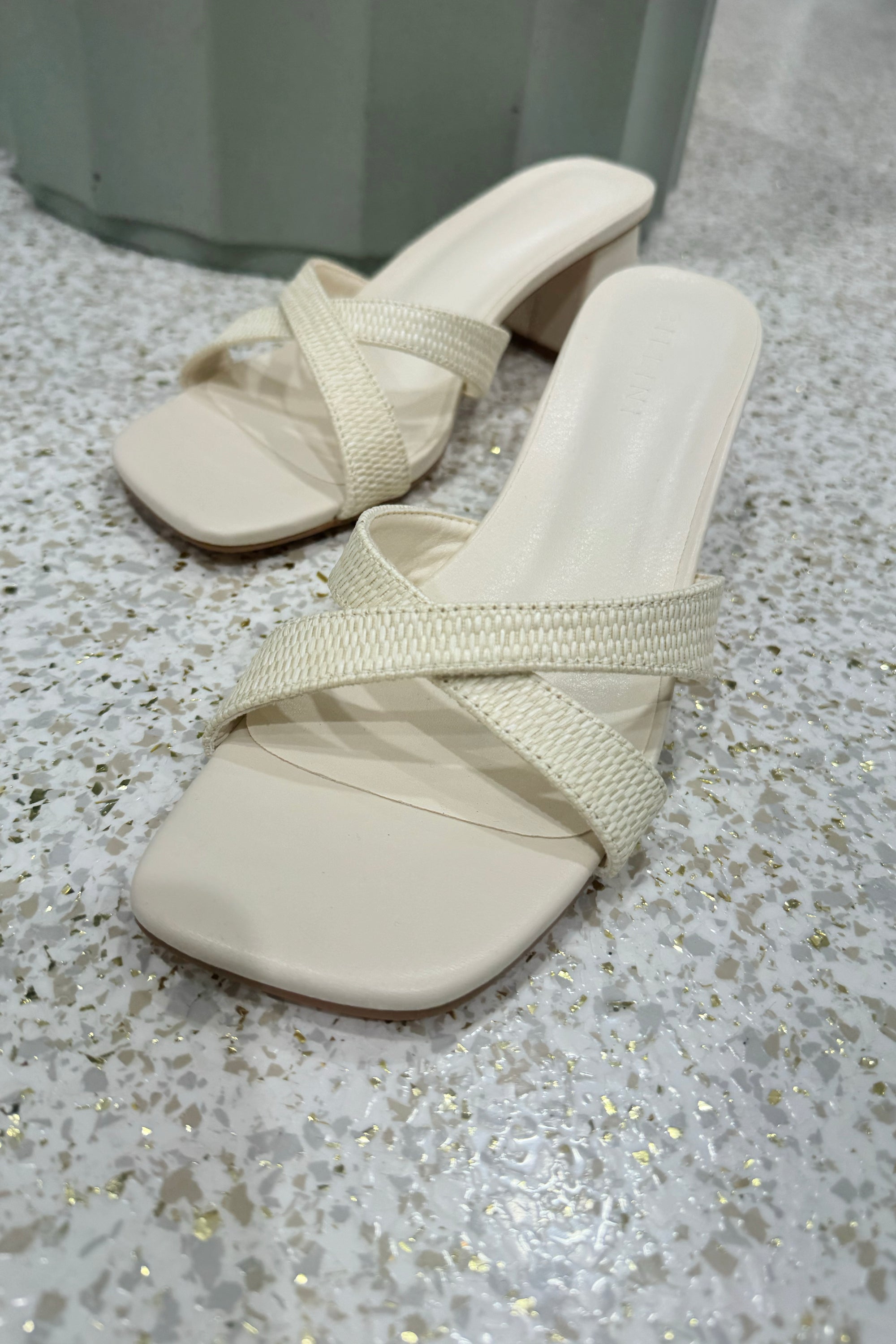 Billini Wila Heel | Cream Raffia