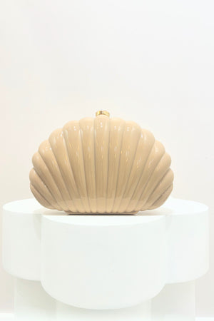 Olga berg Pauly Shell Clutch | Natural