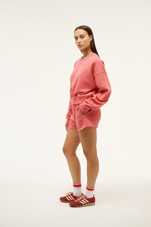 P.E Nation Reverie Sweat | Washed Poppy Red