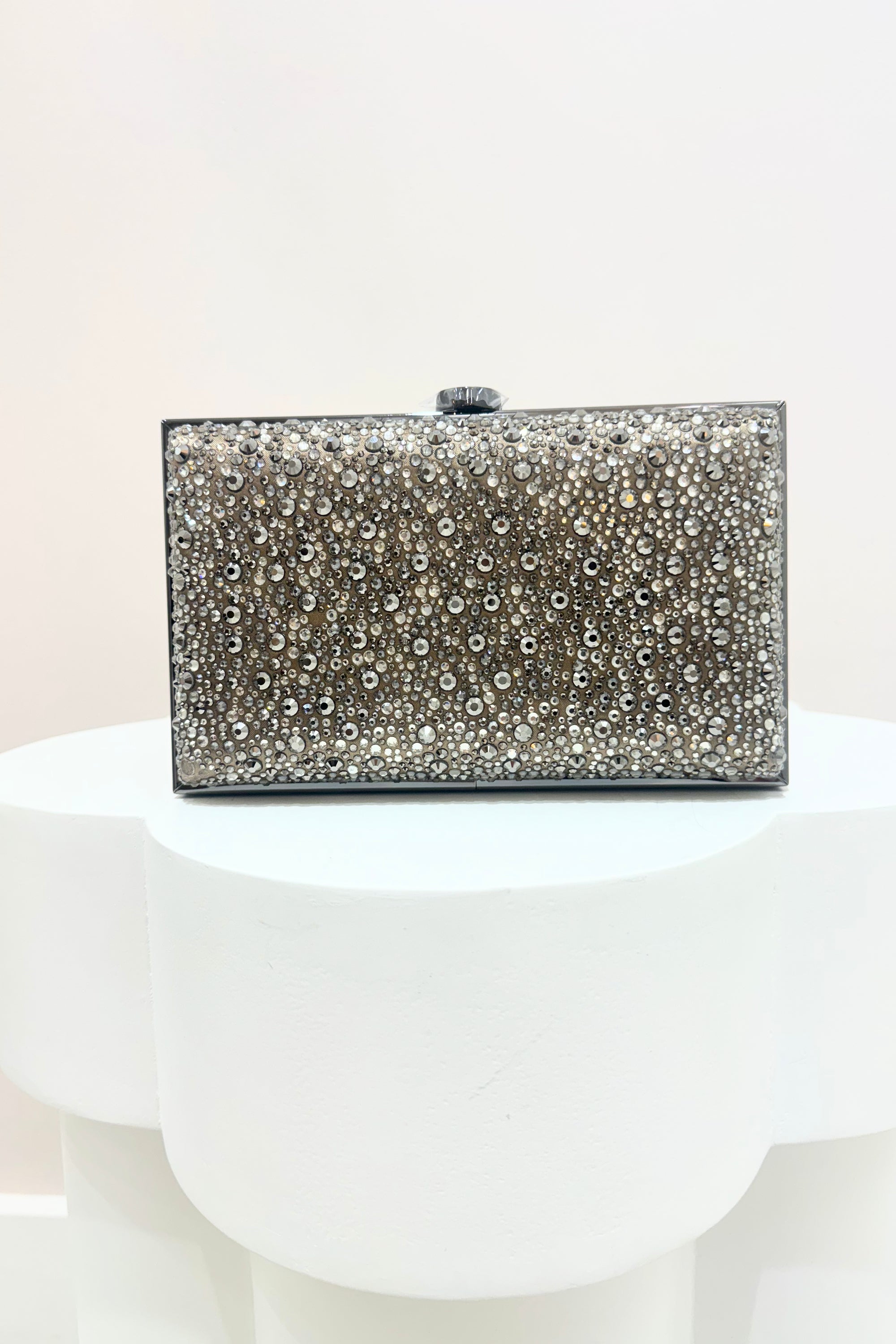 Olga Berg Asha Hotfix Clutch | Metallic