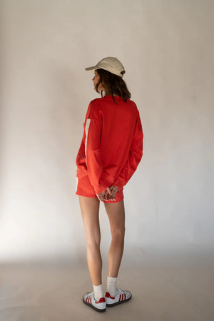 Araminta James Maya Knit Short | Lobster Red