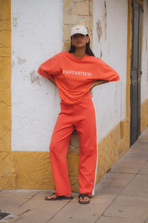 Araminta James Fantastico Tee | Lobster Red