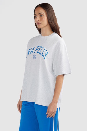 Ena Pelly Classic Collegiate Tee | White Marle