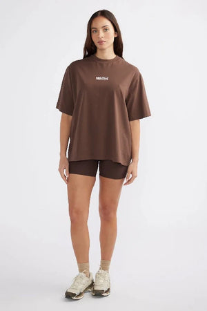 Ena Pelly Essential Logo Tee | Mocha