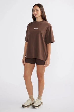 Ena Pelly Essential Logo Tee | Mocha