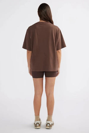 Ena Pelly Essential Logo Tee | Mocha