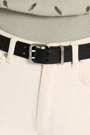 Status Anxiety Barely Moving Belt  | Black/Silver