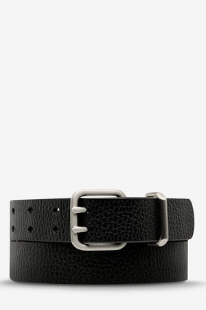 Status Anxiety Barely Moving Belt  | Black/Silver