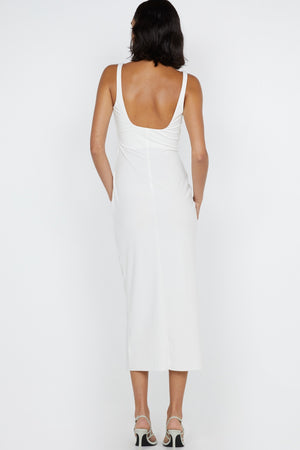 Bec + Bridge Aveline Tuck Midi Dress | White