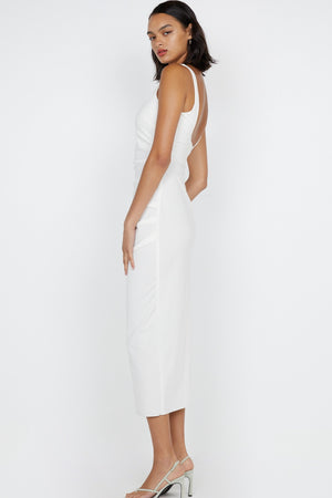 Bec + Bridge Aveline Tuck Midi Dress | White