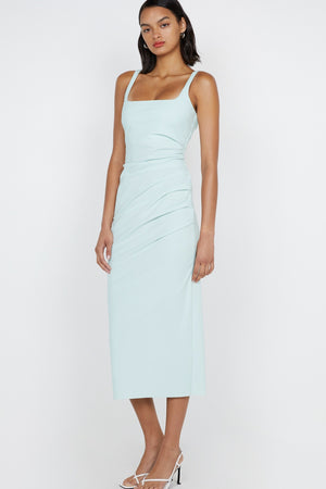 Bec + Bridge Aveline Tuck Midi Dress | Ocean Mist