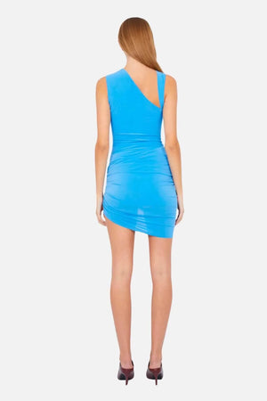 Bec + Bridge Delaney Drape Mini Dres | Azure