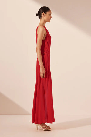 Shona Joy Amina One Shoulder Maxi Dress | Chilli