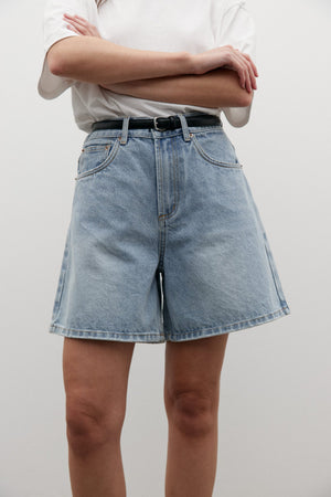 Bayse Denim Saratoga High Rise Shorts | Oakland