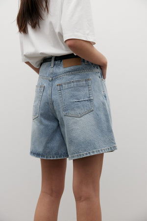 Bayse Denim Saratoga High Rise Shorts | Oakland