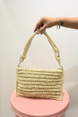 Billini Aquila Shoulder Bag | Natural Raffia