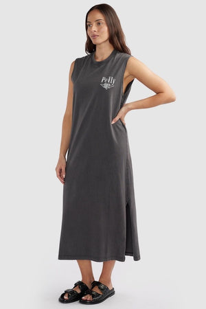 Ena Pelly International Studios Tank Dress | Faded Black