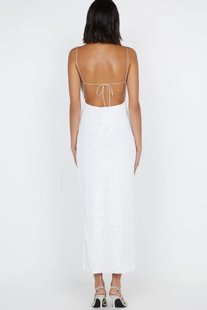 Bec + Bridge Aaliyah Sequin Maxi Dress | White