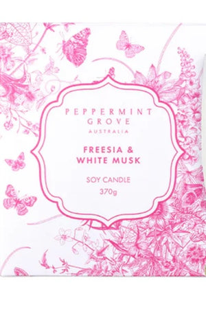 Peppermint Grove Large Candle | Freesia & White Musk