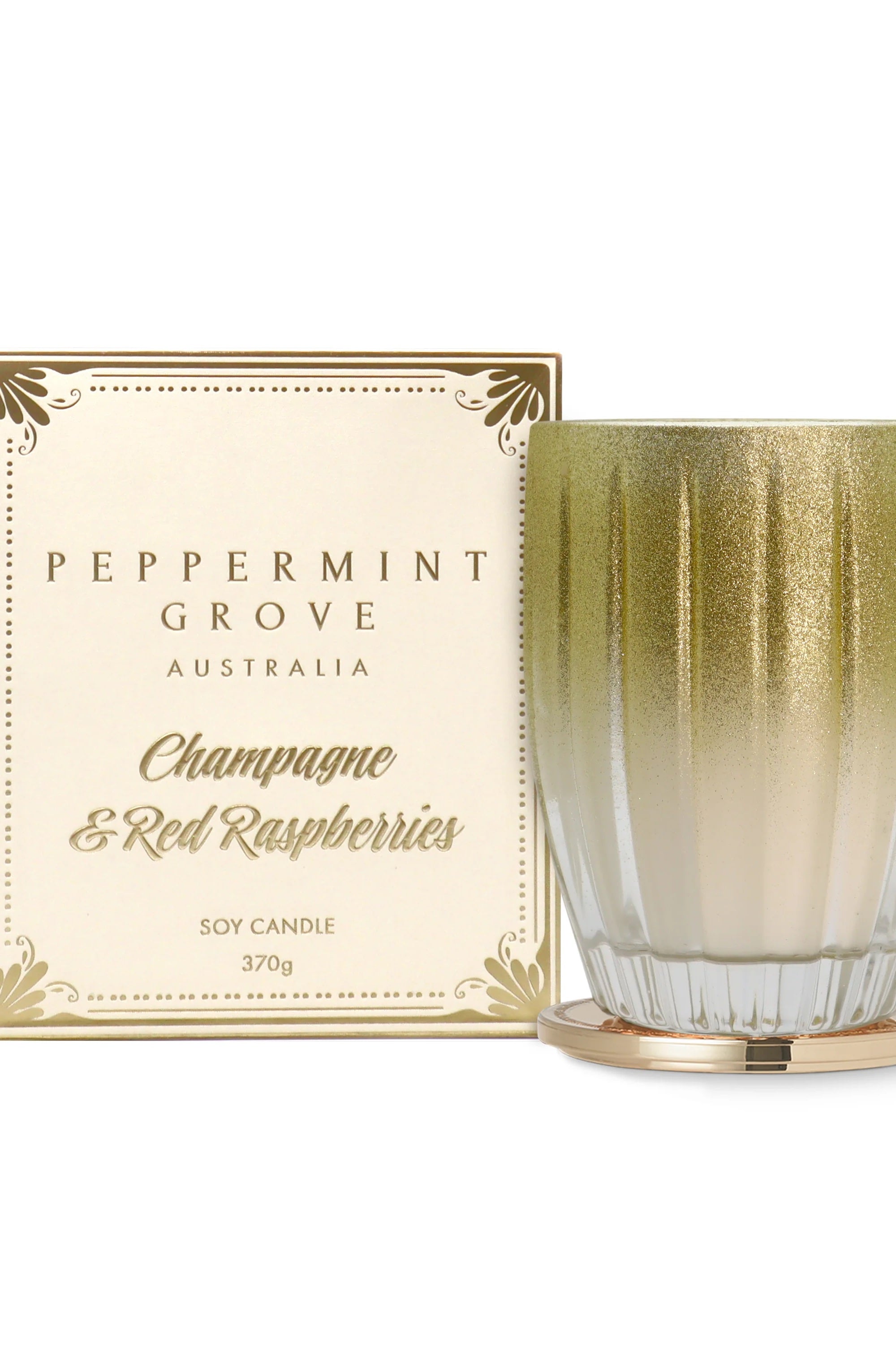 Peppermint Grove Large Candle | Champagne & Red Raspberries