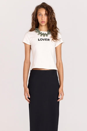 Romy Lover Baby Tee | White