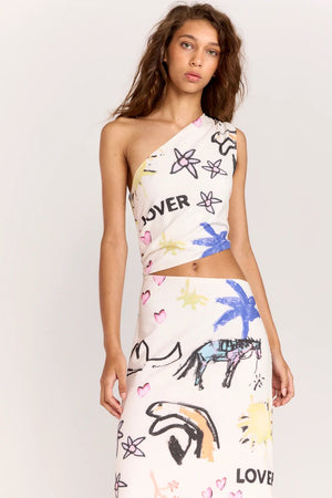 Romy Lover Dress | Lover Print