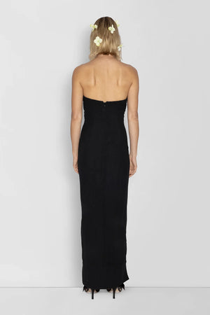 The Wolf Gang Filipa Embroidered Maxi Dress | Black