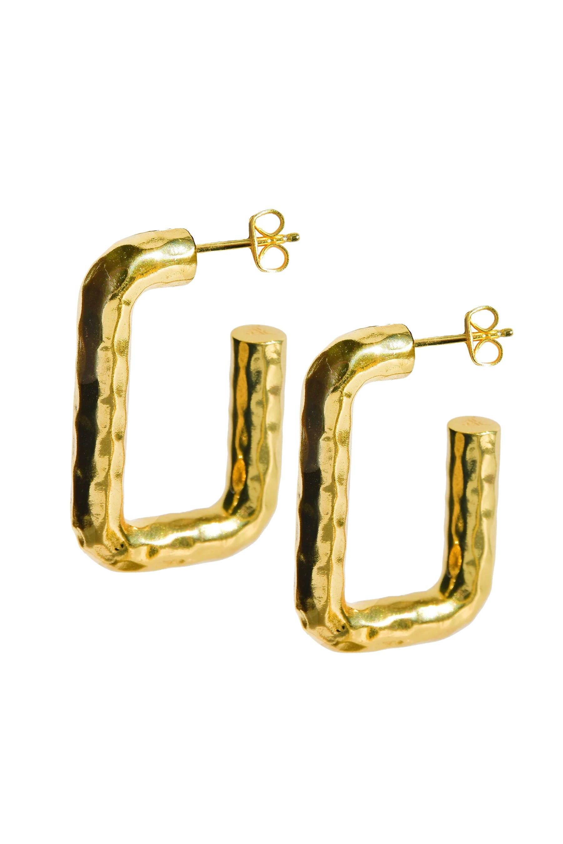 Mountain & Moon Destiny Hoops | Gold