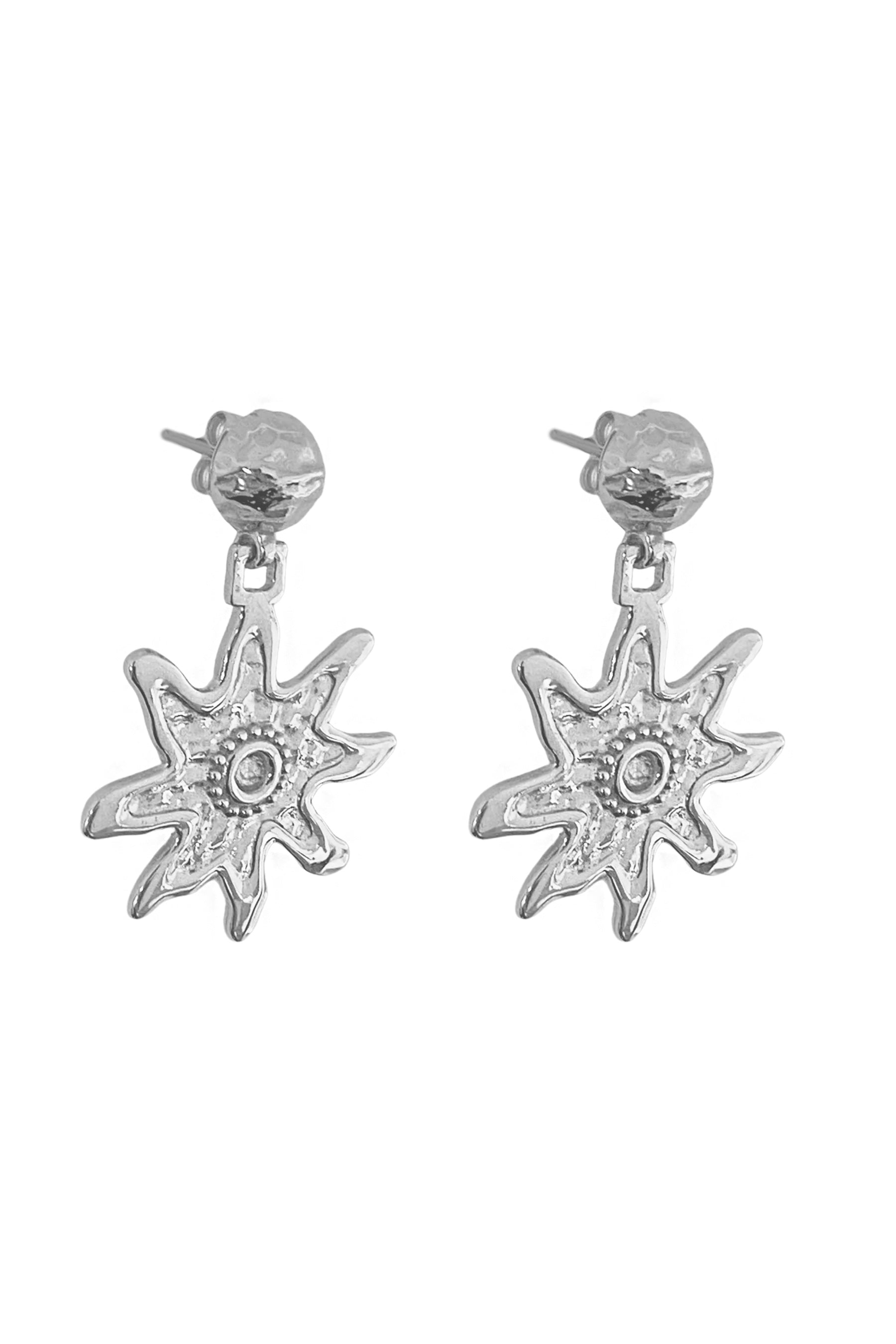 Mountain & Moon Mimi Earrings | Silver