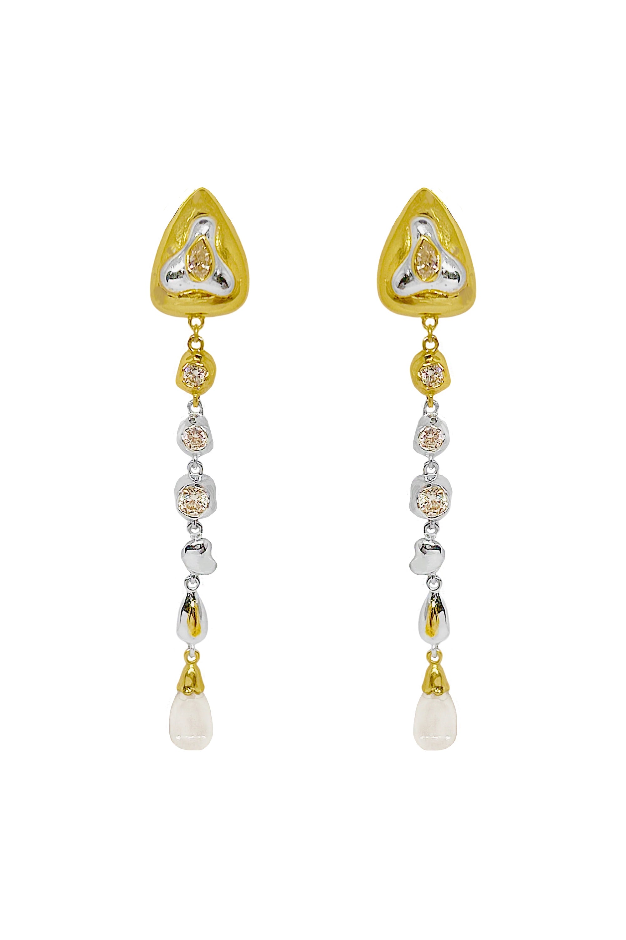 Mountain & Moon Estelle Earrings | Gold