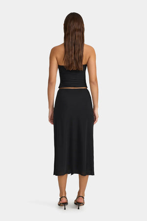 Ownley Claudia Strapless Top | Black