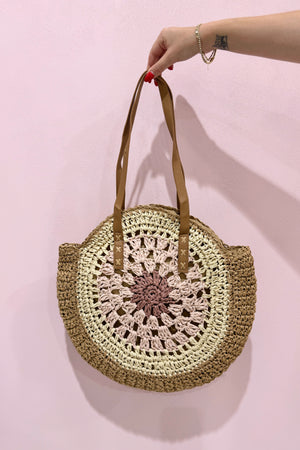 Chosen By Fifi & Annie The Aubree Assorted Crochet Bag | Pink