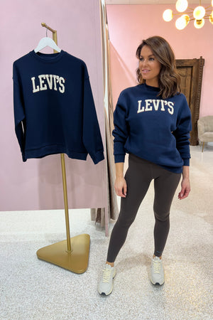 Levi's Graphic Salinas Crewneck Sweater | Navy