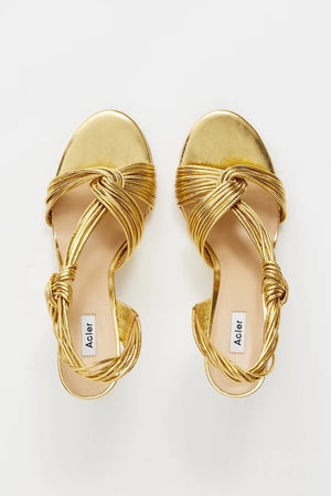 Acler Iverley Knot Wedge | Gold