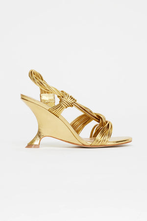 Acler Iverley Knot Wedge | Gold