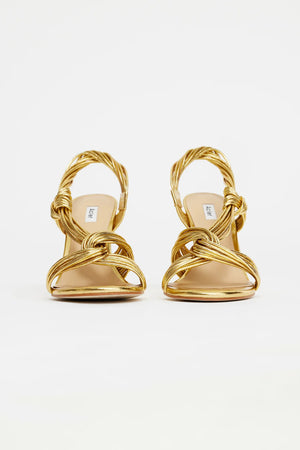 Acler Iverley Knot Wedge | Gold