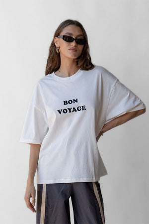 Araminta James Bon Voyage Tee | Snow