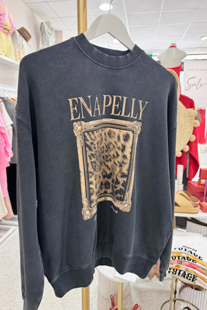 Ena Pelly Revere Sweatshirt | Vintage Black