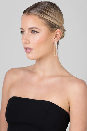 Liberte Garland Pearl Earring | Gold