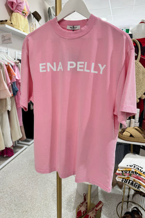 Ena Pelly Chloe Oversized Tee | Washed Pink