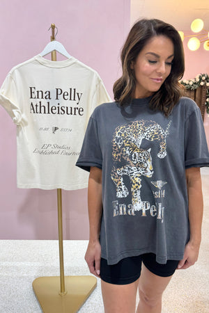 Ena Pelly Jaguar Tee | Faded Black