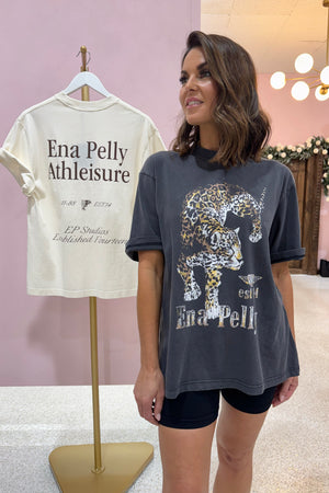 Ena Pelly Jaguar Tee | Faded Black