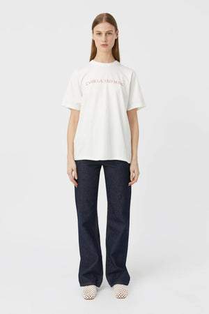 C&M Camilla & Marc Asher Tee | Soft White / Red