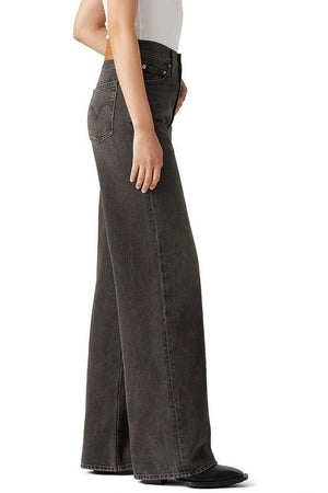 Levi's Ribcage Wide Leg Jean | Swipe Up / Black